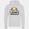 Cross neck hoodie Thumbnail