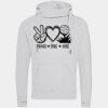 Cross neck hoodie Thumbnail