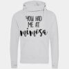 Cross neck hoodie Thumbnail