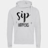 Cross neck hoodie Thumbnail