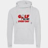 Cross neck hoodie Thumbnail