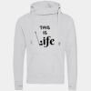 Cross neck hoodie Thumbnail