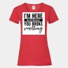 Lady-fit tee shirt Thumbnail
